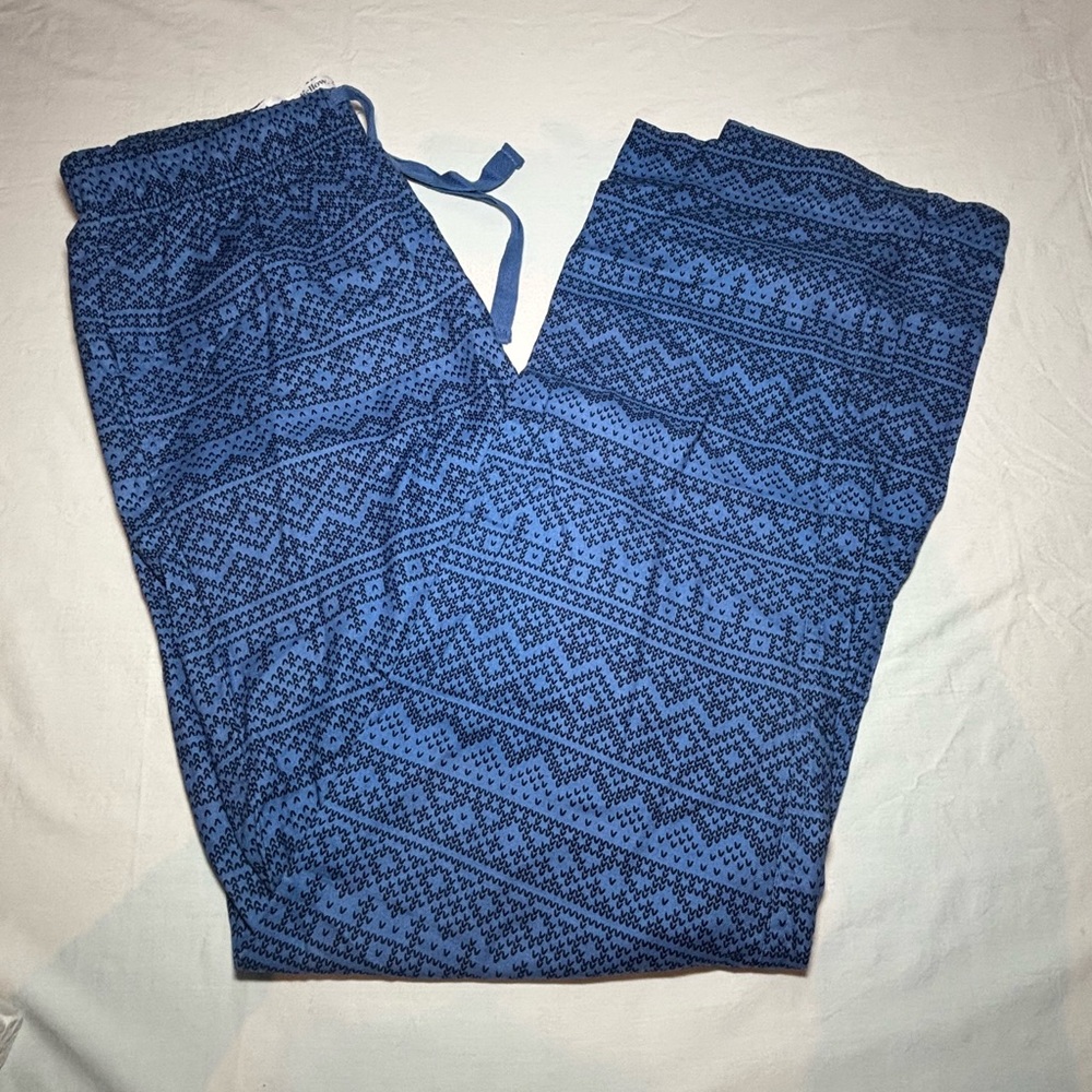 Blue Patterned Lounge Pants